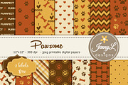 Dog Digital Papers, a Pattern Graphic by JennyL Designs (Thumbnail 1 of 4)