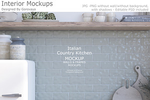 Interior Mockup, Kitchen Mockup