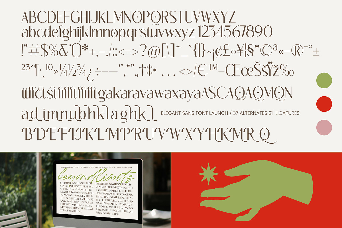 Megance Glamour Elegant Sans Font, a Sans Serif Font by timelesstype.co (Photo 10 of 10)