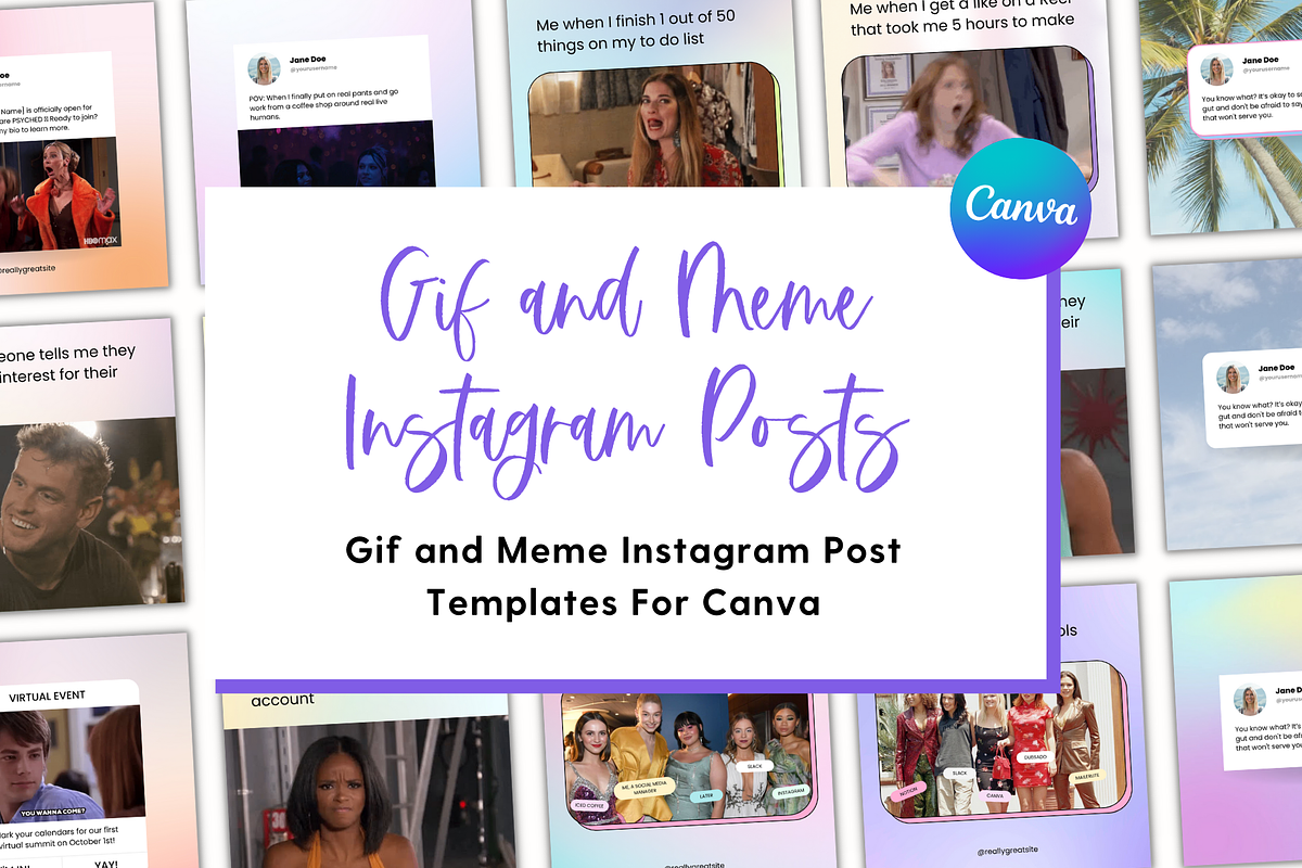 Instagram Gifs and Memes Templates, a Social Media Template by The Template Lounge (Photo 1 of 6)