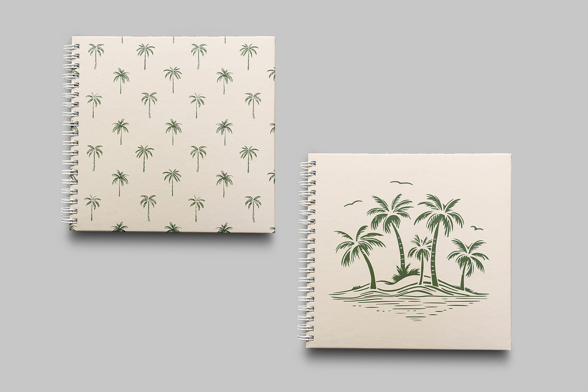 Palm Tree Set: Graphics & Patterns, a Pattern Graphic by Dedraw Studio (Photo 8 of 12)