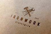 Blacksmith Tools Logo Template, a Branding & Logo Template by vectorwithin (Thumbnail 3 of 3)
