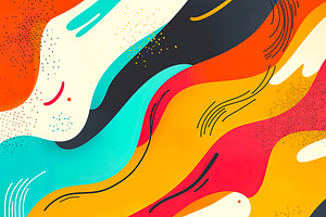 Abstract Colorful Wave Design, an Abstract Photo by Ales Munt