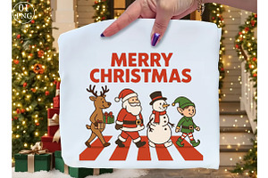 Funny Vintage Merry Christmas PNG, an Illustration by Libby Wishes
