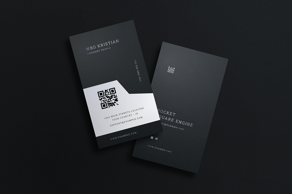 5 in 1 Vertical Luxury Business Card, a Business Card Template by Ctrl space studio (Photo 2 of 6)