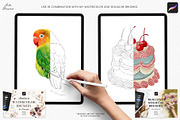 Digital Sketches & Color Palettes, a Palette Add-On by Julia Dreams (Thumbnail 7 of 7)