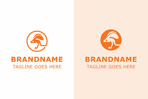 Jerboa Modern Simple Logo Set, a Branding & Logo Template by Pray Art Design Studio
