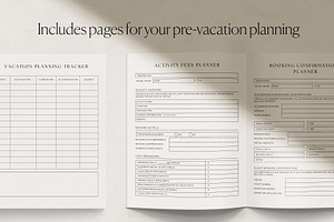 The Vacation Planner Canva