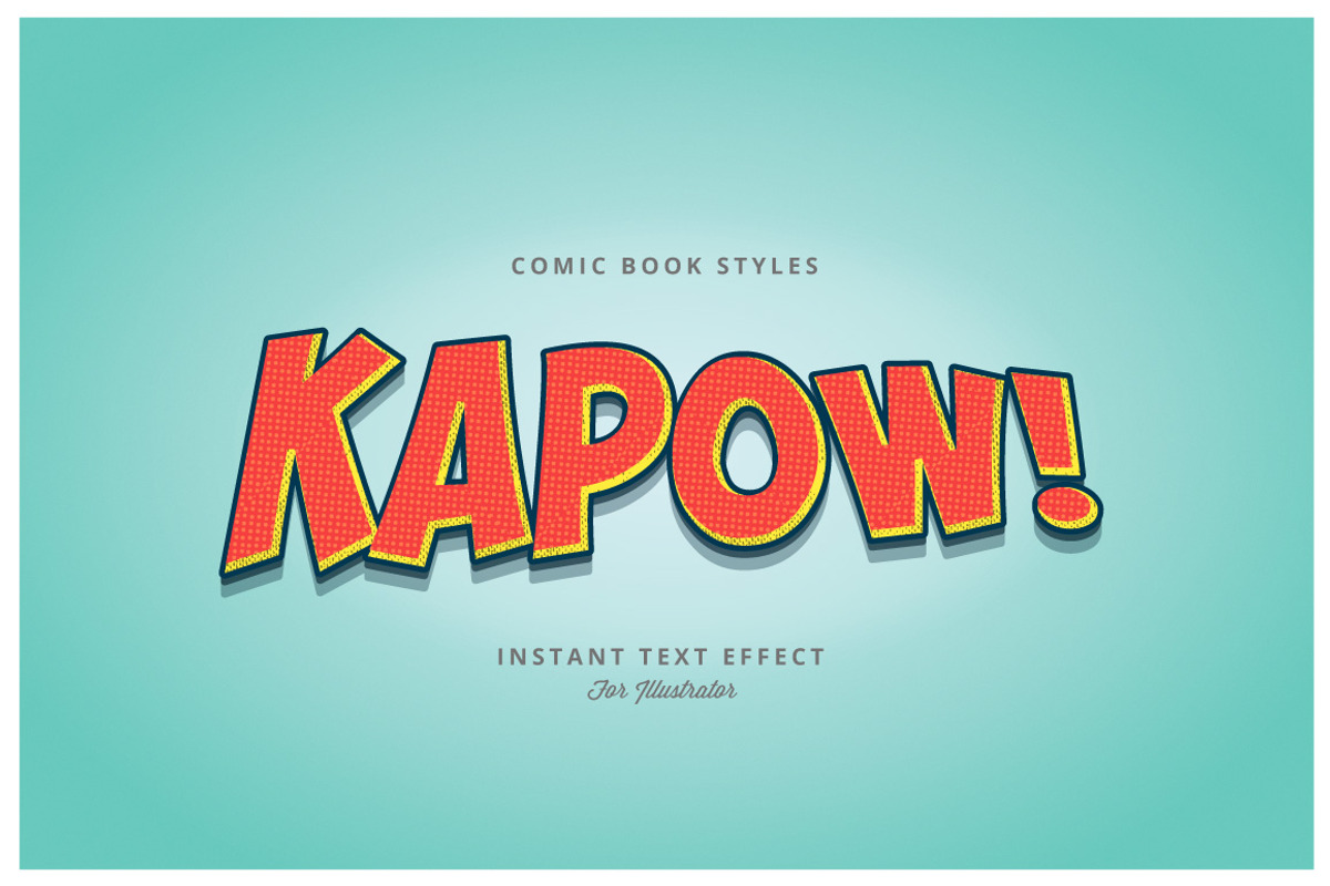 Comic and Cartoon Text Effects (AI), a Layer Style Add-On by Vector Galore (Photo 10 of 11)