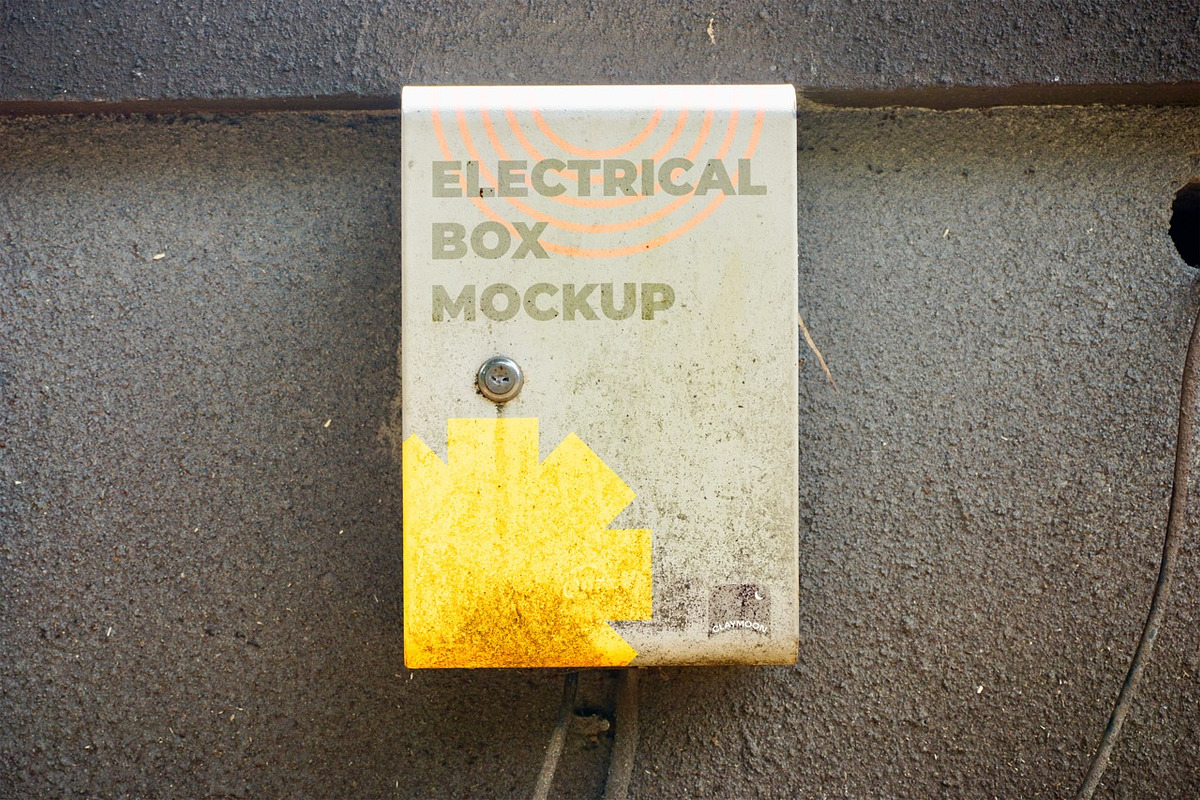 Industrial Electrical Box Mockup, a Household Mockup by Claymoon Lab (Photo 1 of 3)