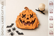 3D Layered Jack-O-Lantern Bundle, an Object Graphic by WoodoraCut (Thumbnail 6 of 6)