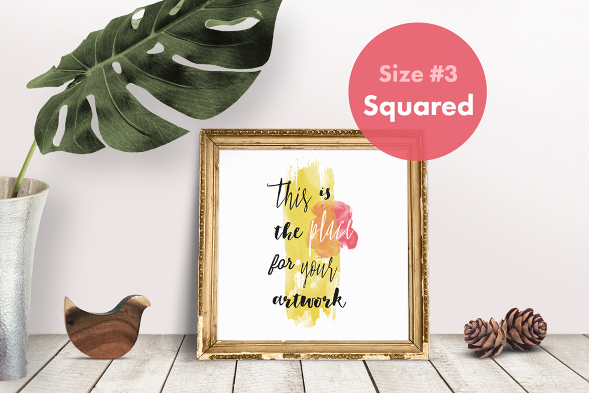 Frame Mockup w/ Philodendron & Decor, a Print Template by Hype Your Prints (Photo 4 of 10)
