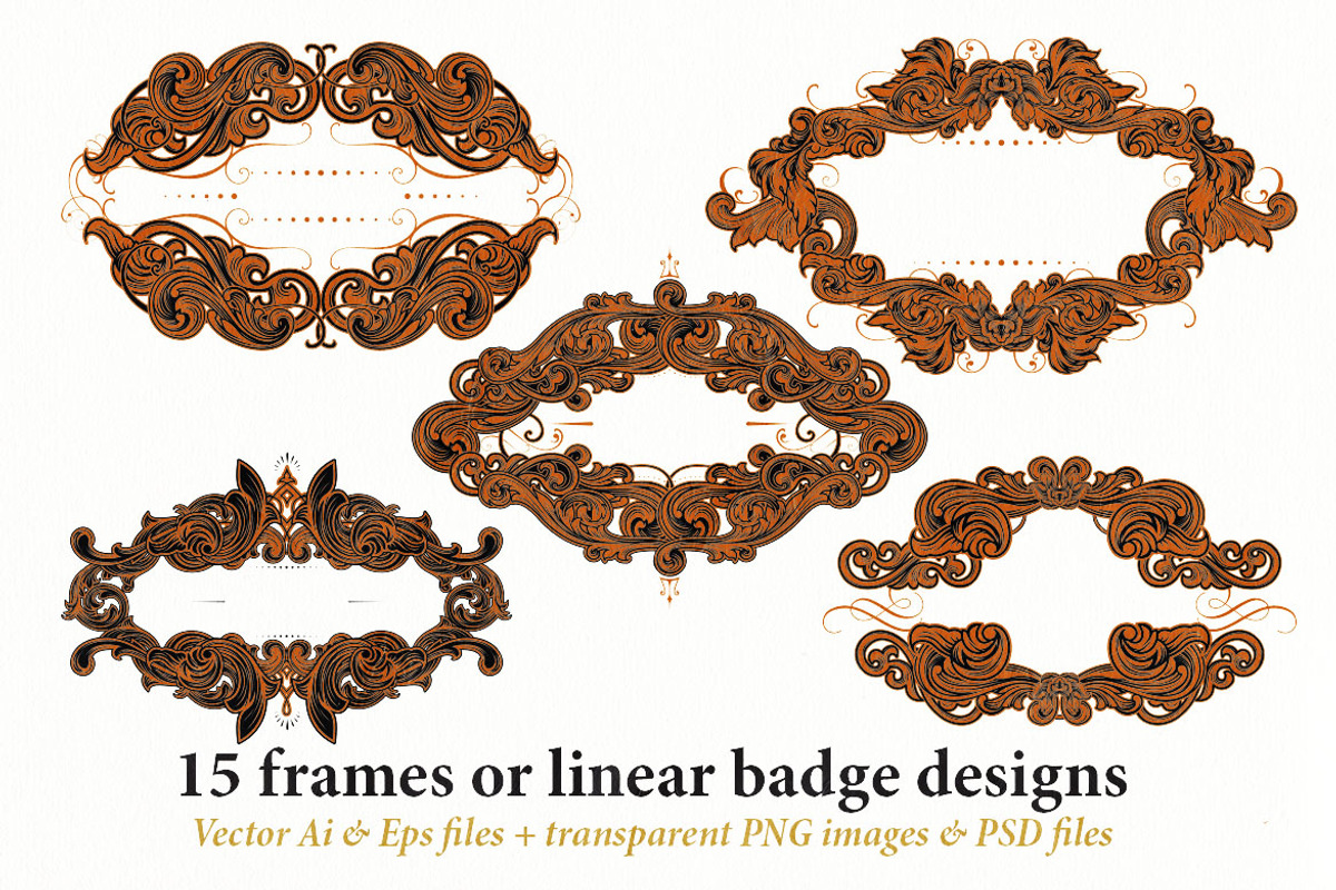 15 Frames v.11 - Victorian Ornament, a Graphic by Cruzine (Photo 4 of 7)