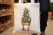 Whimsical Christmas Topiary Tree, an Illustration by SinaCreation (Thumbnail 6 of 7)