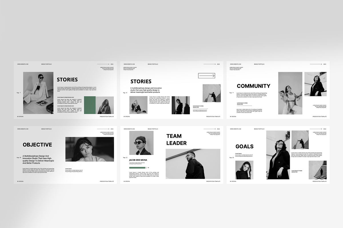 Brand Portfolio Keynote Template, a Presentation Template by Spesifikstd (Photo 6 of 9)