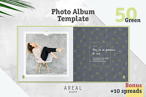 Photo Album Template - Green