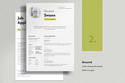 Swann Resume & Business Card, a Resume Template by Jinro (Thumbnail 3 of 8)