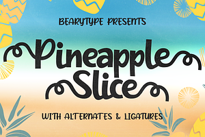 Pineapple Slice - Handwritten Font