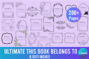Ultimate This Book Belongs To, a Stationery Template by Shumaya (Thumbnail 1 of 3)
