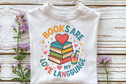 Books Are My Love Language PNG, an Illustration by CraftArtStudio (Thumbnail 3 of 4)