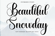 Beautiful Snowday, a Handwritten Font by InermediaSTUDIO (Thumbnail 1 of 8)