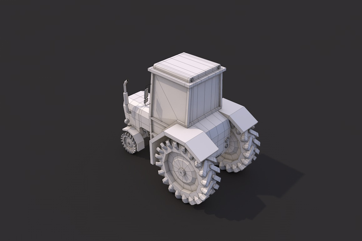 Low Poly Tractor, a Cars & Vehicle 3D Model by CreativeeArt (Photo 8 of 8)