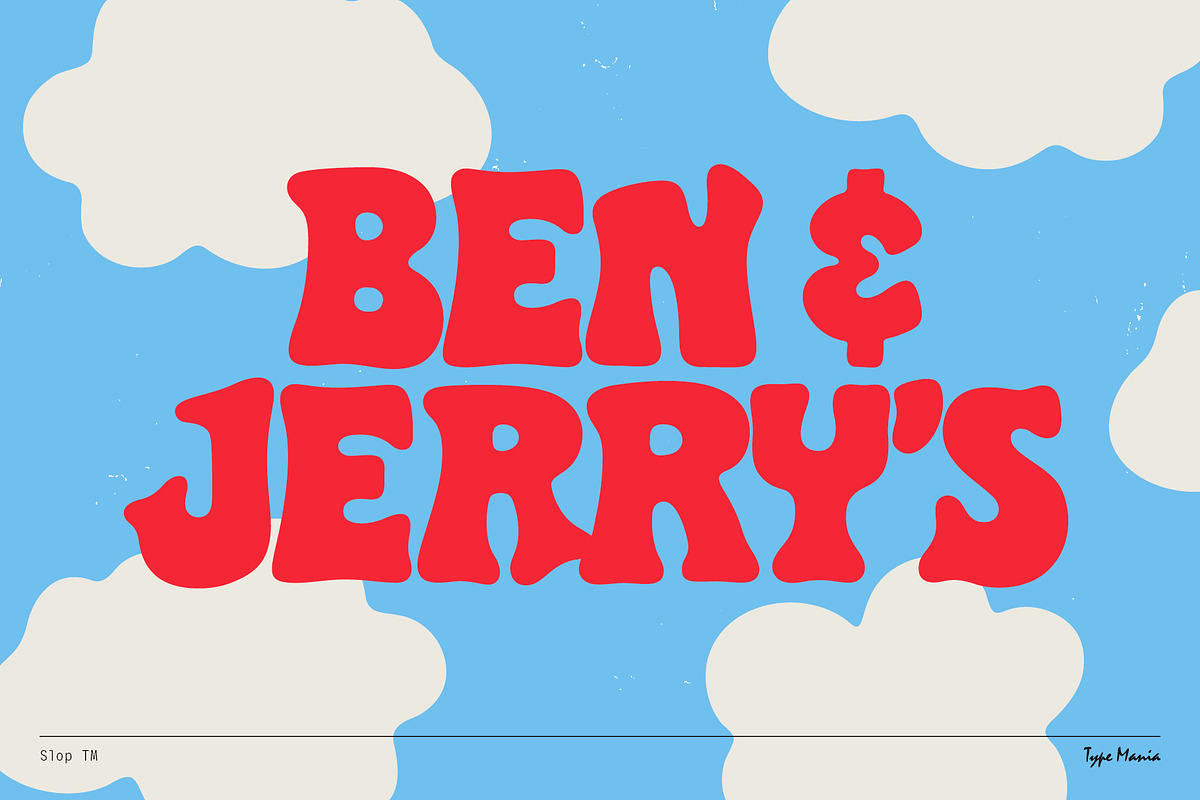 Slop TM – Melting Bubble Font, a Slab Serif Font by Type Mania (Photo 7 of 12)