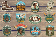 Hiking Logos/Badges/Patches, a Branding & Logo Template by sivVector (Thumbnail 2 of 3)