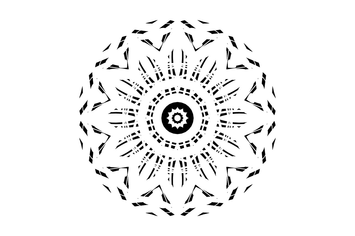 Elegant Mandala Line Art Collection, a Decorative Illustration by NJ Himel (Photo 14 of 101)
