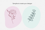 Lovely Floral Doodles, a Brush Add-On by Sense Library (Thumbnail 16 of 30)