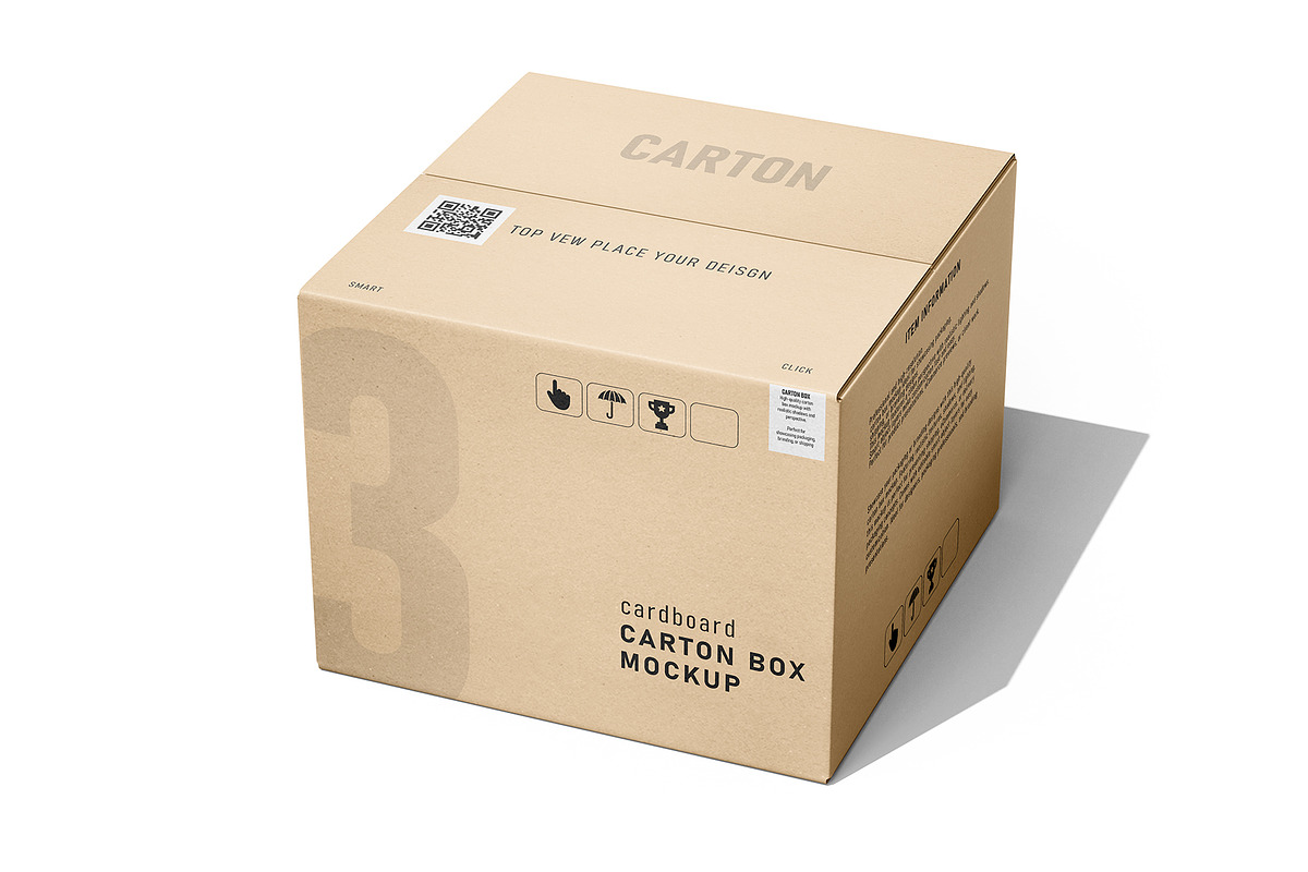Carton Box Mockup Premium PSD Bundle, a Packaging Mockup by pixelmock (Photo 15 of 18)