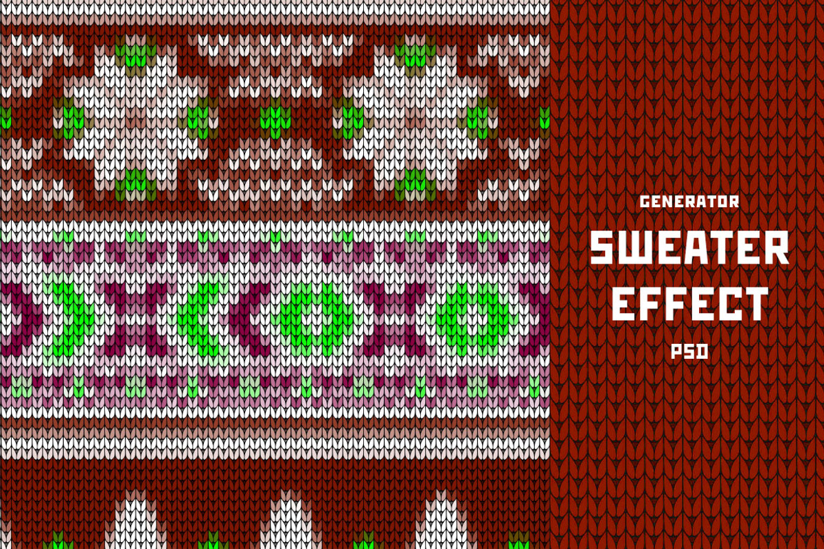SWEATER Effect | PSD generator, a Layer Style Add-On by Sergey Serebrennikov (Photo 1 of 8)