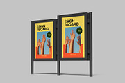 Sign Board Mockup, a Design Template by lamorastudio (Thumbnail 5 of 11)