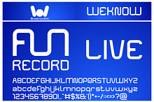 Funrecord Live font