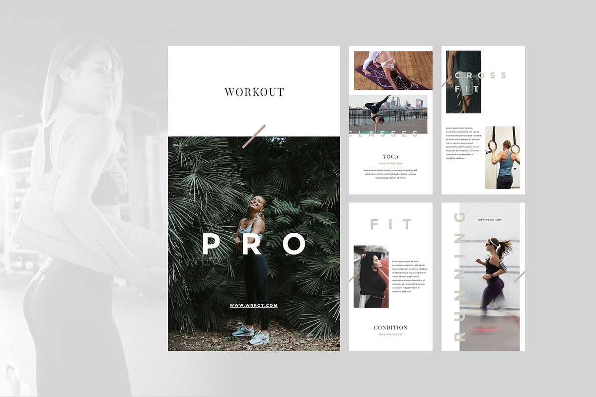 Fitness Canva Social Coach Templates, a Social Media Template by Goashape Studio (Photo 3 of 11)
