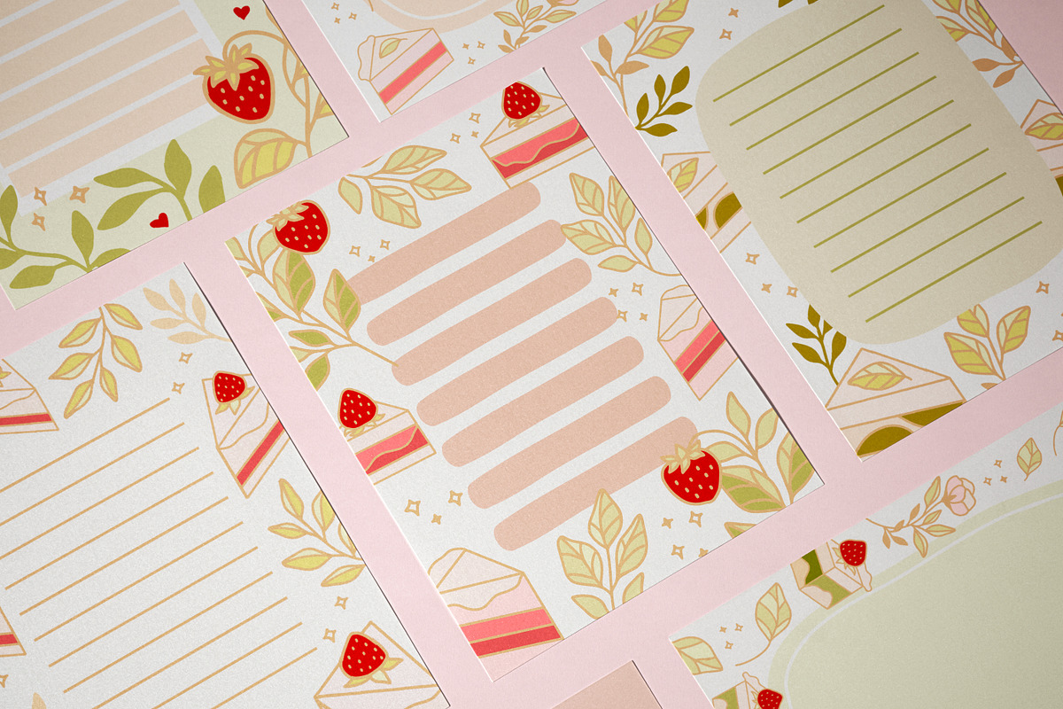 PATISSERIE - Cake Planner Notepads, a Stationery Template by Artflorara (Photo 2 of 11)