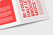 Bi-Fold Half Letter Brochure Mock-up, a Books & Magazine Mockup by Illusiongraphic (Thumbnail 9 of 14)