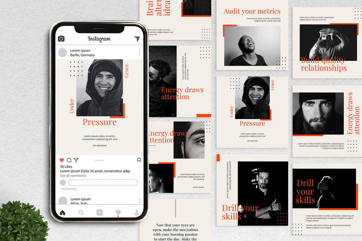 Canva Instagram Template Vexa, a Social Media Template by Lythcreative (Photo 3 of 6)