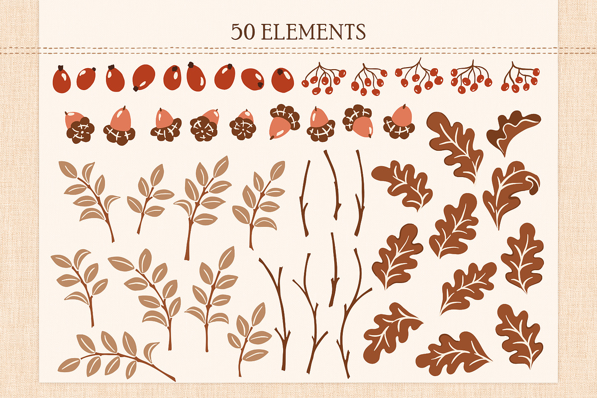 Heritage Autumn Pattern Collection, a Pattern Graphic by PATTERNS etc. (Photo 7 of 11)