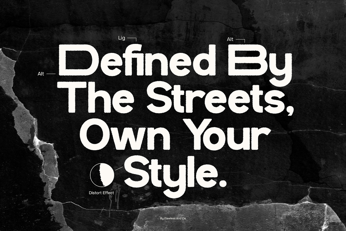 Fake Blur - Distort Effect Sans Font, a Sans Serif Font by Flawless And Co (Photo 4 of 10)