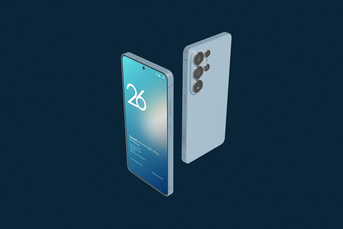 Samsung S26 Ultra Mockup Set 3, an Android Mockup by DSNA Mockup (Photo 2 of 8)