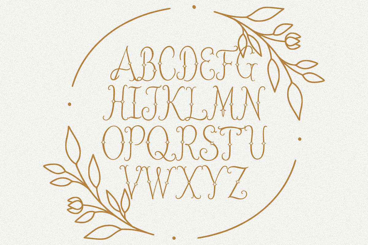 Handwritten monogram font, a Handwritten Font by MaxArt Foundry (Photo 5 of 5)