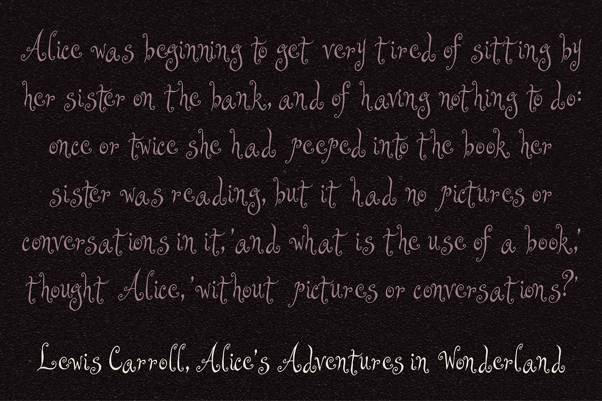 Agnes After Dark Curly Display Font, a Handwritten Font by The October Creative (Photo 5 of 8)