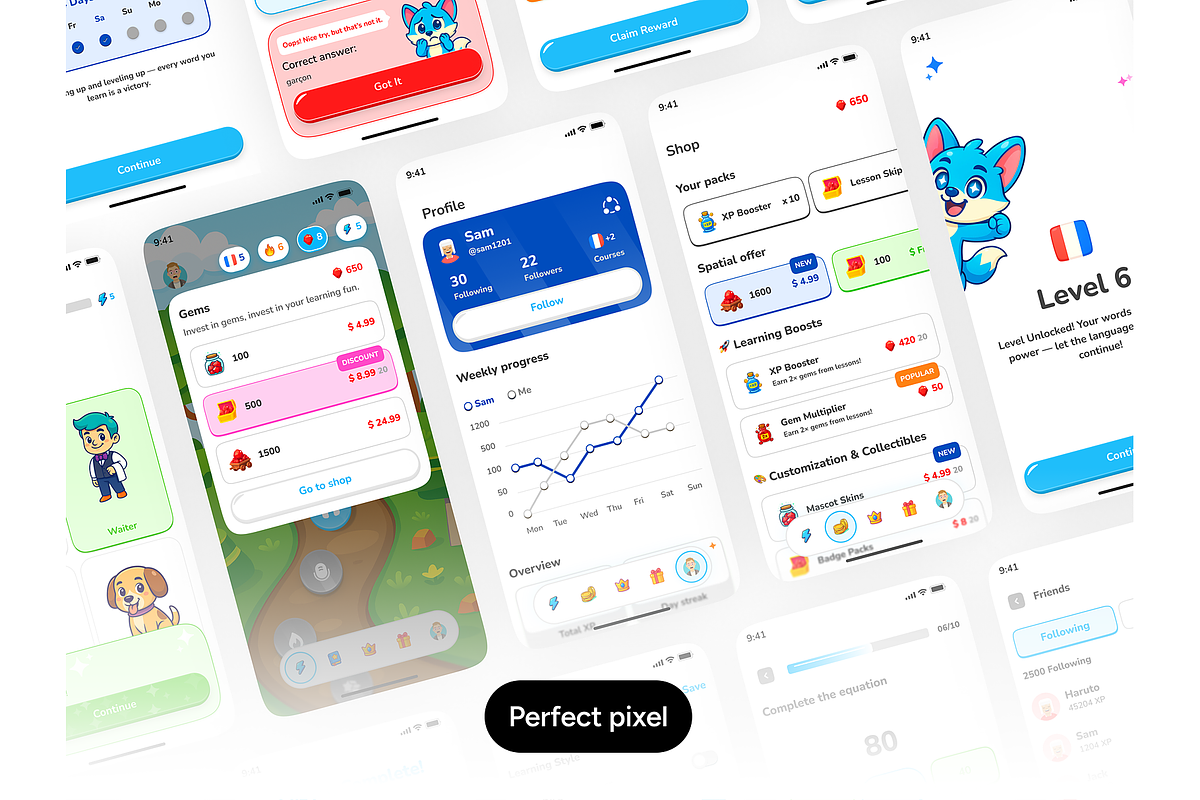 Gemglot Language Game App, an App Template by DjectStudio (Photo 8 of 10)