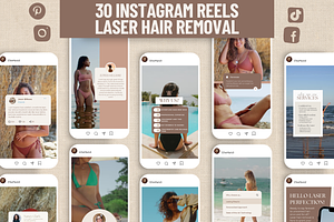 Laser Hair Removal Reels Templates