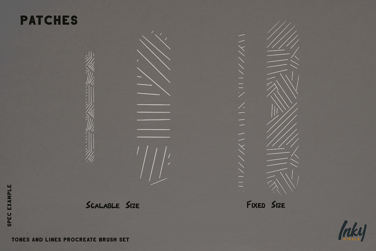 Tones and Lines Procreate Brushes, a Brush Add-On by Inky Pixels (Photo 11 of 13)