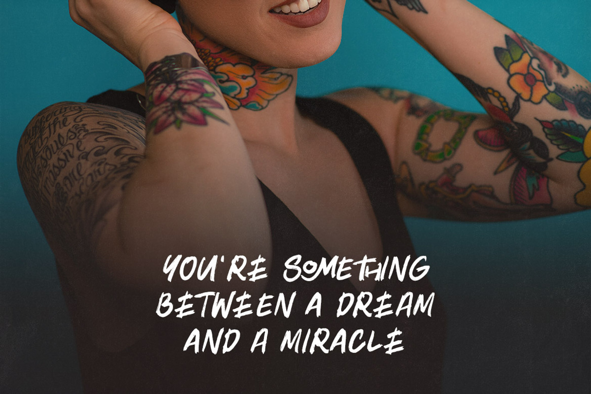 Dirty Words Brush Font, a Handwritten Font by Deeezy (Photo 3 of 5)
