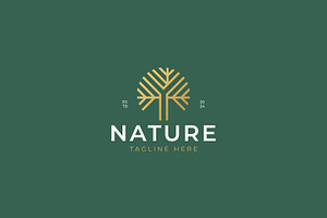 Nature Tree Logo Oak Wood Luxury, a Branding & Logo Template by Signatoro