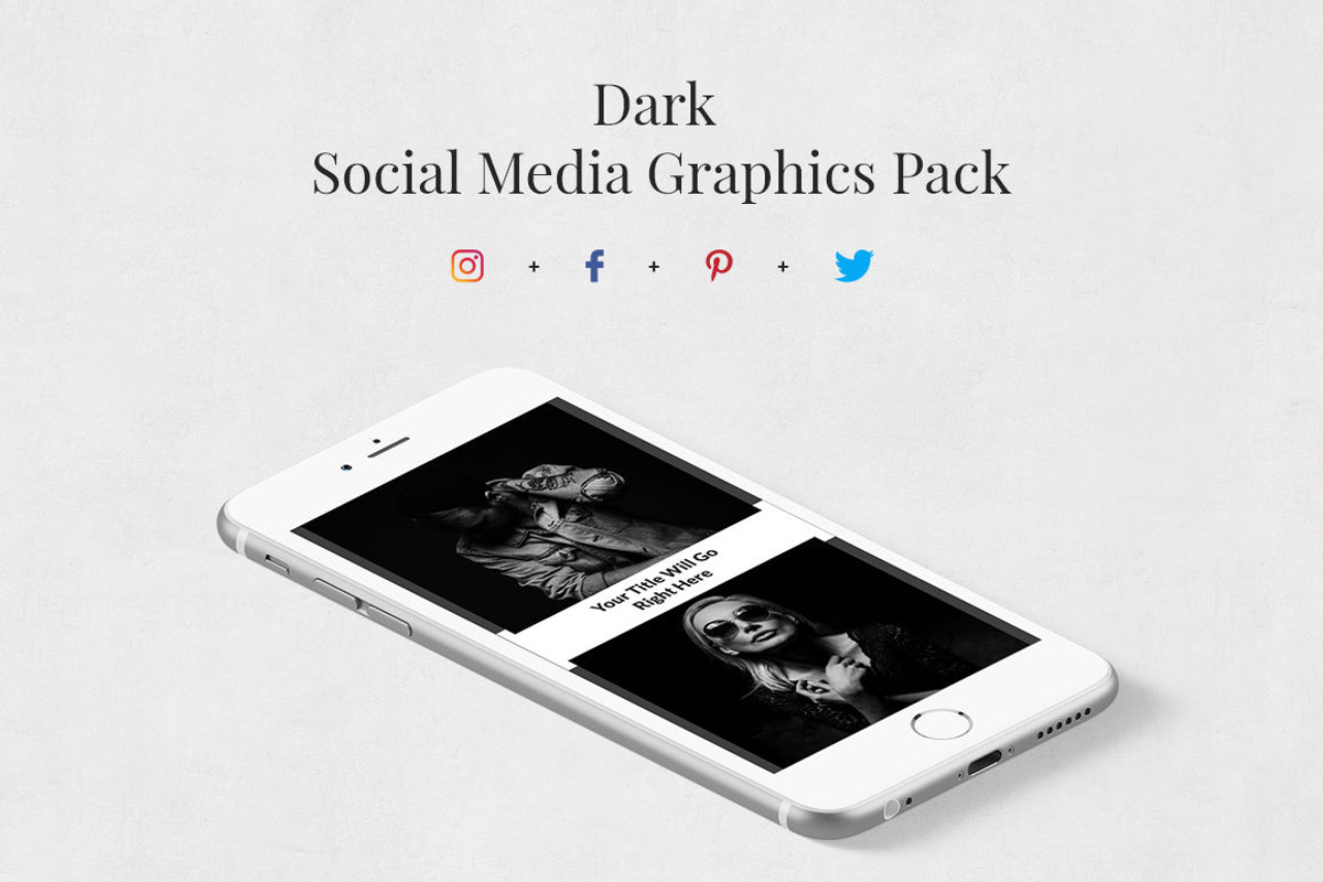 Dark Pack, a Social Media Template by Social Corner Graphics (Photo 1 of 8)
