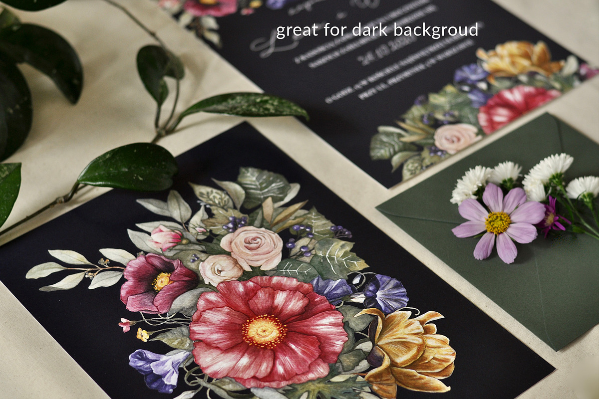Baroque Floral Composition, an Illustration by SophieLittleEye (Photo 6 of 7)